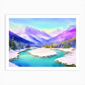 Arctic Beauty: A Winter Wonderland Art Print