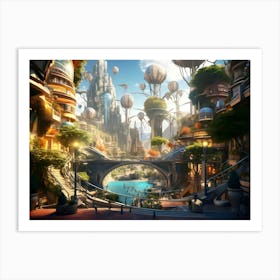 Fantasy City 1 Art Print