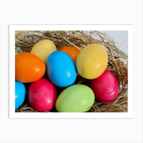 Colorful Easter Eggs 1 Art Print