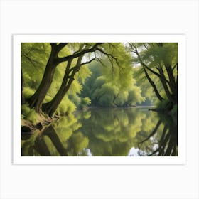 Reflection In The Water Art Print