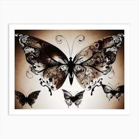 Butterfly Painting 64 Art Print