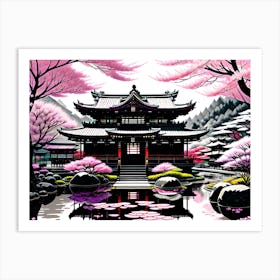 Sakura Painting Art Print