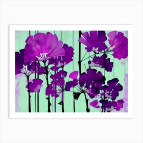 Purple Flowers 11 Art Print