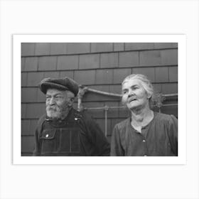 Closeup Of Mr, And Mrs, Andrew Ostermeyer, Homesteaders, Miller Township, Woodbury County, Iowa Art Print