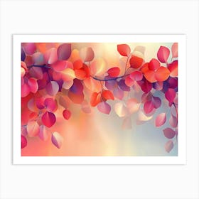 Autumn Leaves Wallpaper 3 Art Print