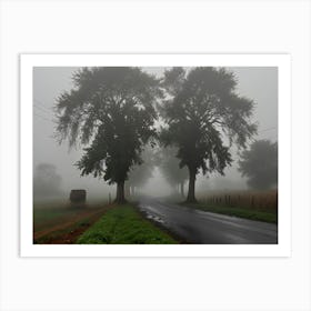 Foggy Road 2 Art Print