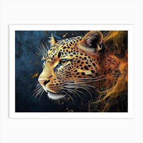 Leopard Painting 1 Art Print