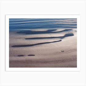 Abstract Sandy Beach Art Print