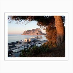 Mediterranean sunrise, Les Bassetes cove in Calpe Art Print