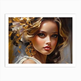 Portrait Of A Woman 1 Art Print