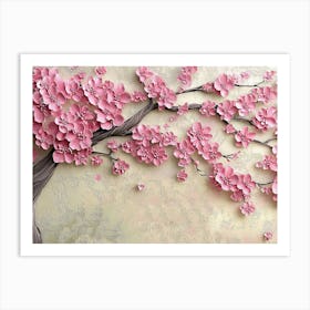 Cherry Blossom Wall Art Art Print