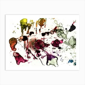 Abstract Spots Art Print