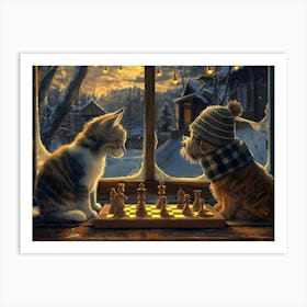 Chess Game Art Print