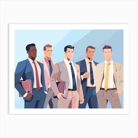 Group Of Businessmen 1 Art Print