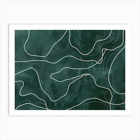 Wavy Lines 10 Art Print