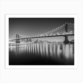 Manhattan Bridge 2 B&W Art Print