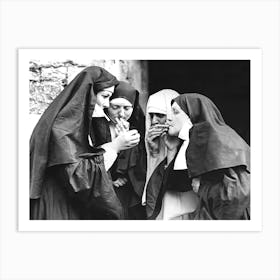 Nuns Smoking Art Print