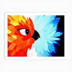 Abstract bird Art Print