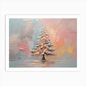 Abstract Christmas Tree 1 Art Print