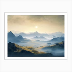 Mountain Landscape  Poster