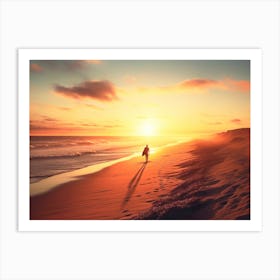 California Dreaming - Sunset Beach Art Print