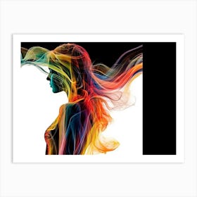 Abstract Of A Woman 3 Art Print