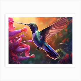 Morning Hummingbird Art Print