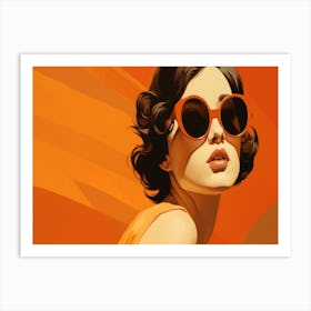 Woman In Sunglasses 2 Art Print