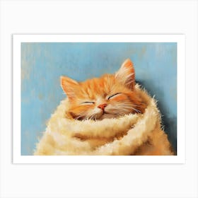 Bathroom Cat 19 Art Print