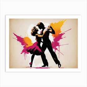 Tango Dancers Art Print