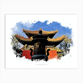 Lama Temple, Beijing, China Art Print