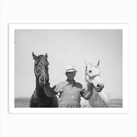 Untitled Photo, Possibly Related To Mr,Browning And His Team, He Is A Fsa (Farm Security Administration) Art Print