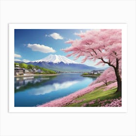 Cherry Blossoms In Japan 11 Art Print