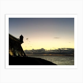 Sunset At Fort In Bahia (Brazil Series) Art Print