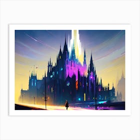 Futuristic City 74 Art Print