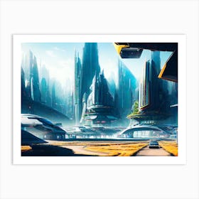 Futuristic City, Futuristic City, Futuristic City, Futuristic City, Futuristic City 2 Art Print