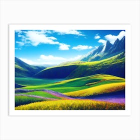 Landscape Wallpaper Art Print