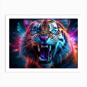 Electric Tiger Art Print