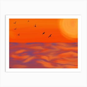 Marmalade Sunset Art Print