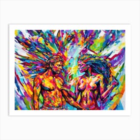 Unified Bliss - 'Two Lovers' Art Print