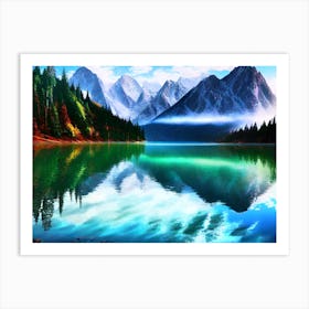 Mountain Lake 42 Art Print