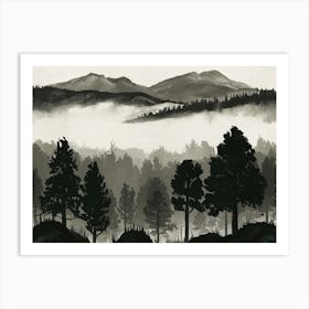 Misty Mountains 2 Art Print