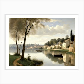 View Of The Seine River Art Print