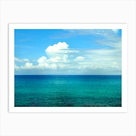 Blue Sky With Clouds 1 Art Print