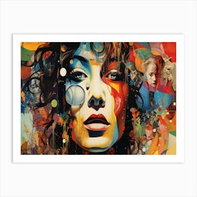 Woman'S Face 9 Art Print