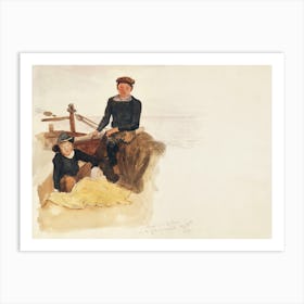 Oscar And Bobino On The Fishing Smack From Scrapbook (1874), John Singer Sargent Art Print