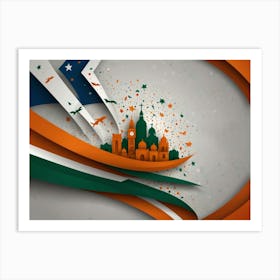 Indian Independence Day Art Print