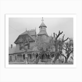 Old Mansion, Comanche, Texas By Russell Lee Art Print
