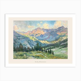 Western Landscapes Rocky Mountains 1 Poster Art Print