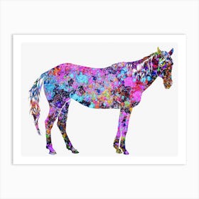 Animal Negative Space ― Horse 1 Art Print